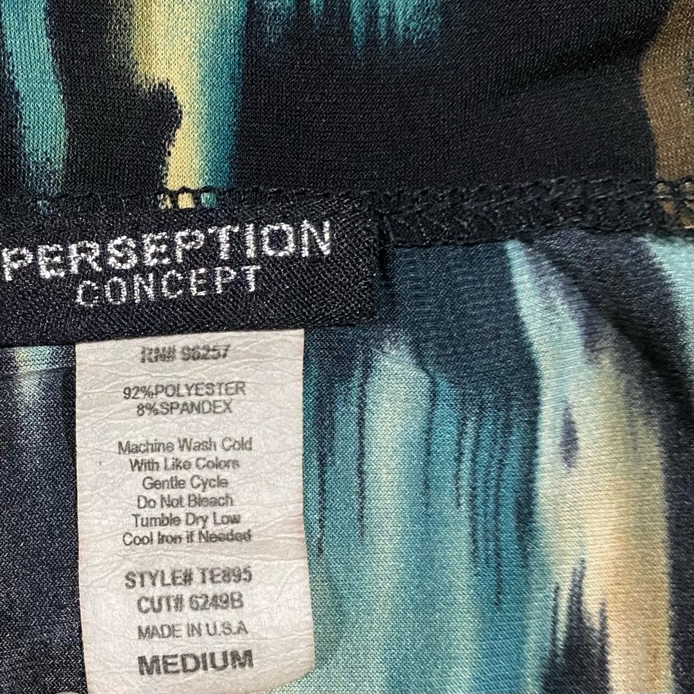Perseption Multicolor Patterned Tank Top - Picture 3 of 4